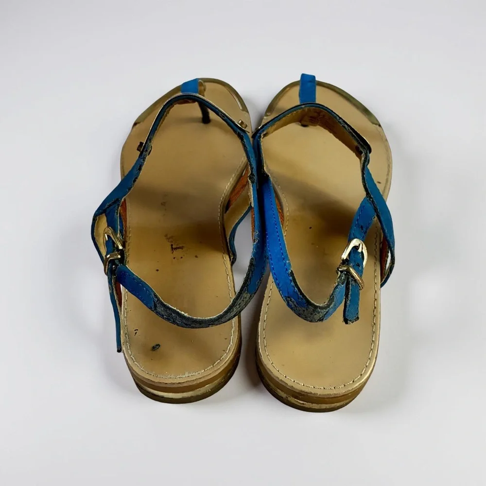 Report Gold and Blue Women's Sandals